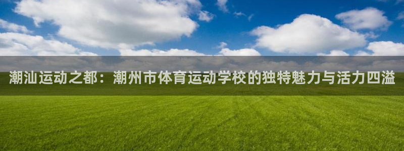 利记官网下载平台是正规平台吗：潮汕运动之都：潮州市体