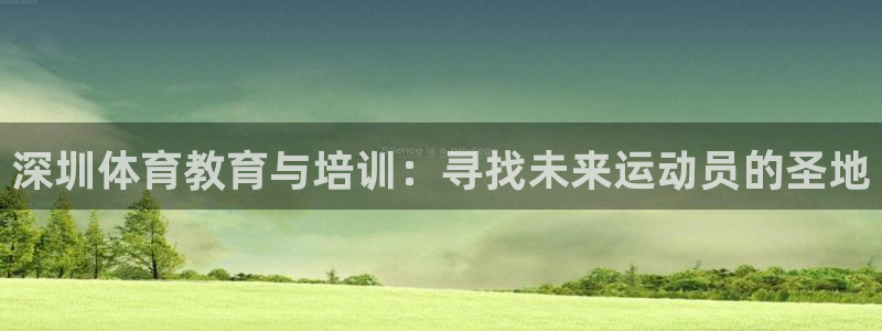 利记官网下载平台注册要钱吗安全吗：深圳体育教育与培训：寻找未