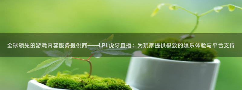 搜球8直播：全球领先的游戏内容服务提供商——LPL虎牙直播：为玩家提供极致的娱乐体验与平台支持